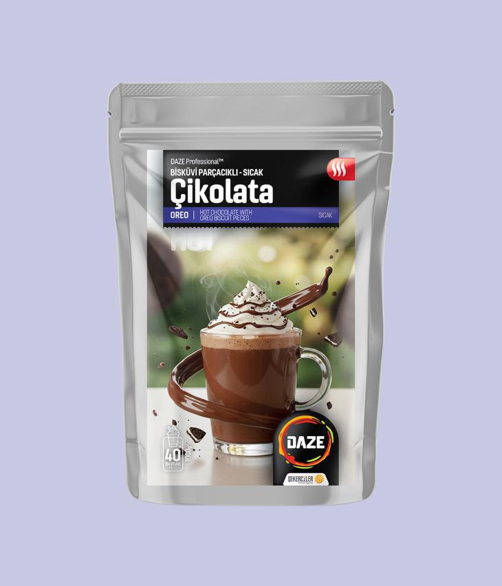 Sıcak Çikolata - Oreo Bisküvi Parçacıklı